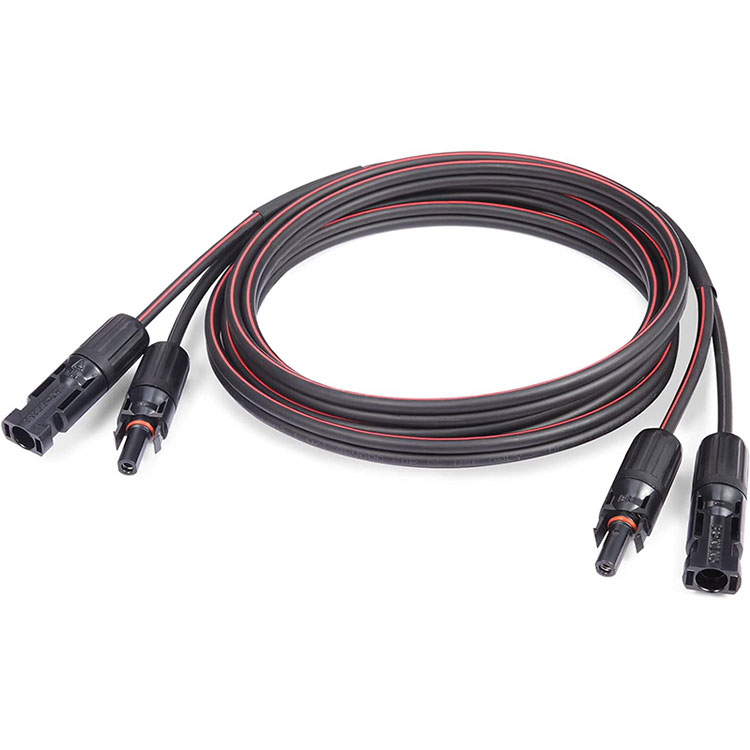 අඩි 30 Red සහ Black Twin Core Solar Cable 10AWG