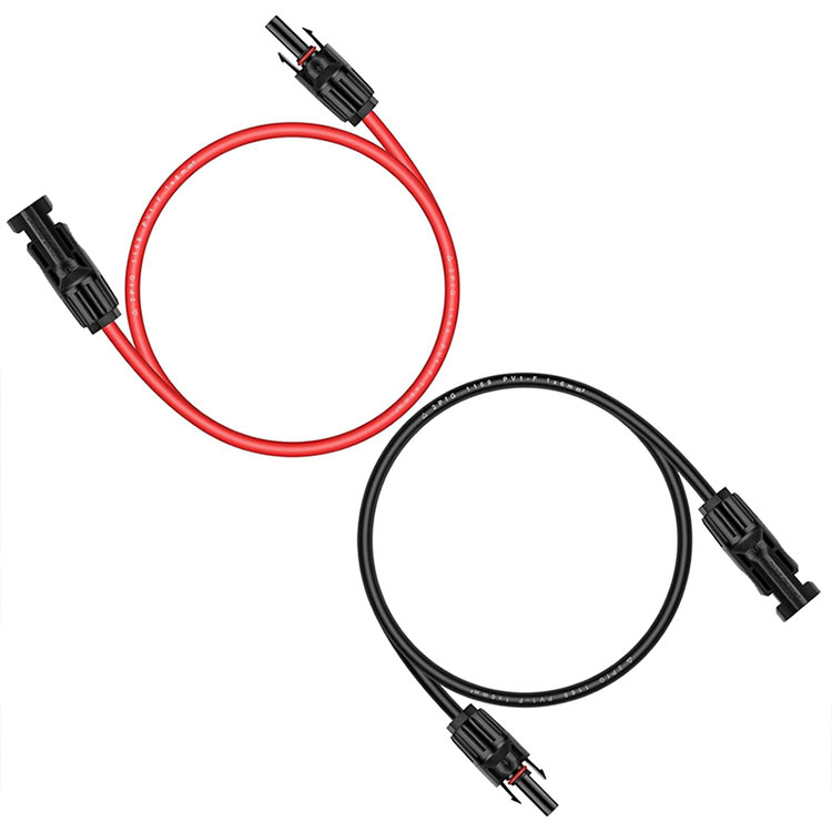 සූර්ය ආරෝපණ පාලකය සඳහා අඩි 3Ft 10AWG ප්‍රකාශ වෝල්ටීයතා කේබලය