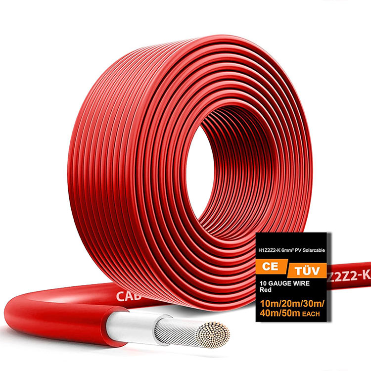 Solar Panel Extension Wire H1Z2Z2-K ටින් කළ තඹ එළිමහන් සූර්ය රැහැන් කේබල්